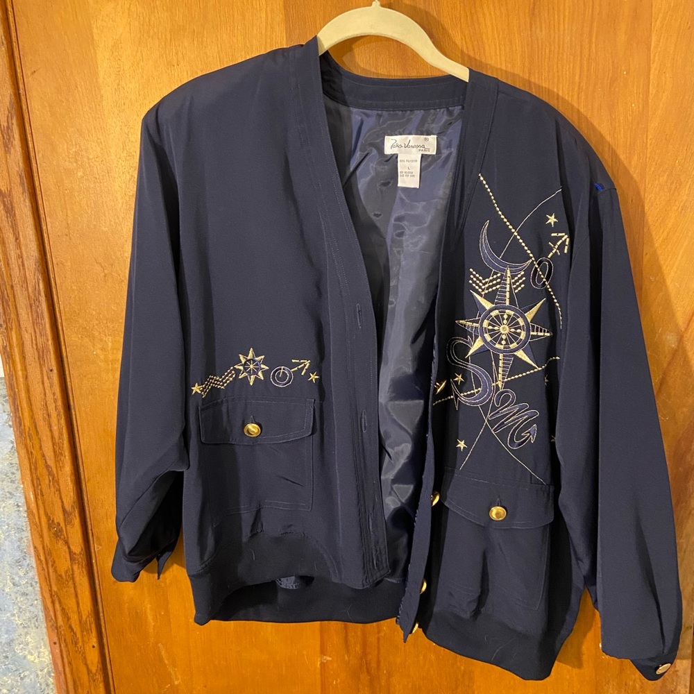 Vintage astrology bomber jacket